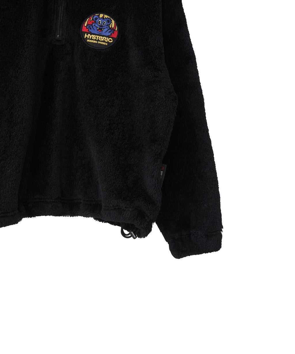 BURNING SOUNDS Patch Half Zip Sweat