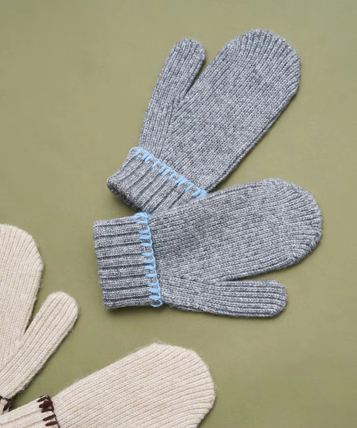 Colorful Blanket Stitch Mittens