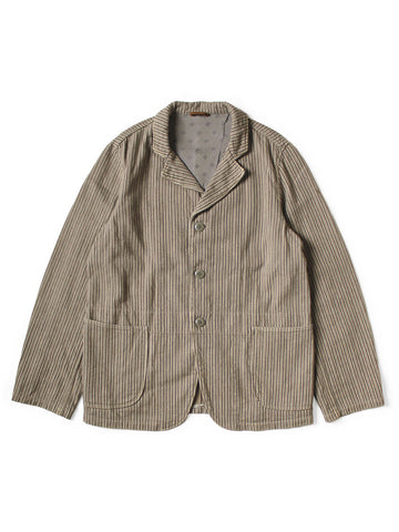 Twill Aging Wool Stripe Hospital JKT