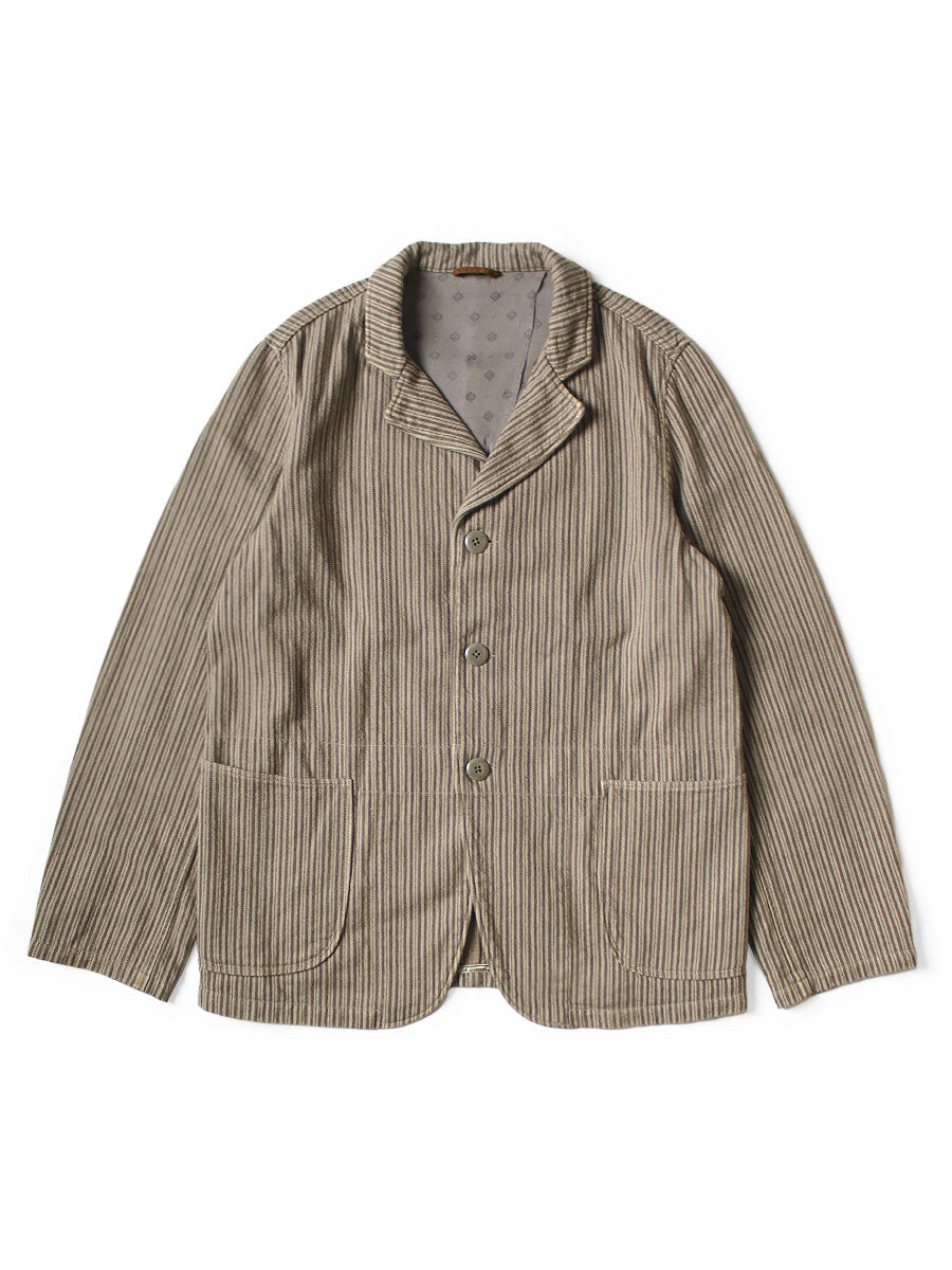 Twill Aging Wool Stripe Hospital JKT