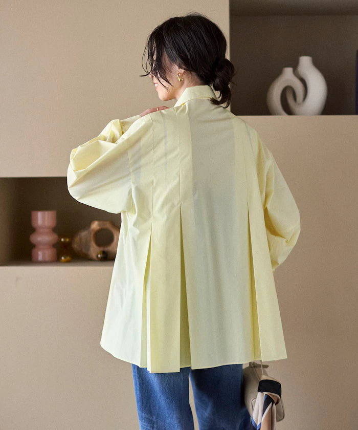 Box Stacked Balloon Sleeve Long Sleeve Shirt