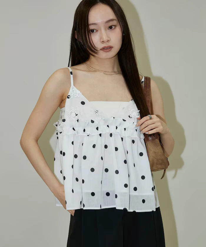 Floral Embroidery Detail Camisole Bustier Limited Edition