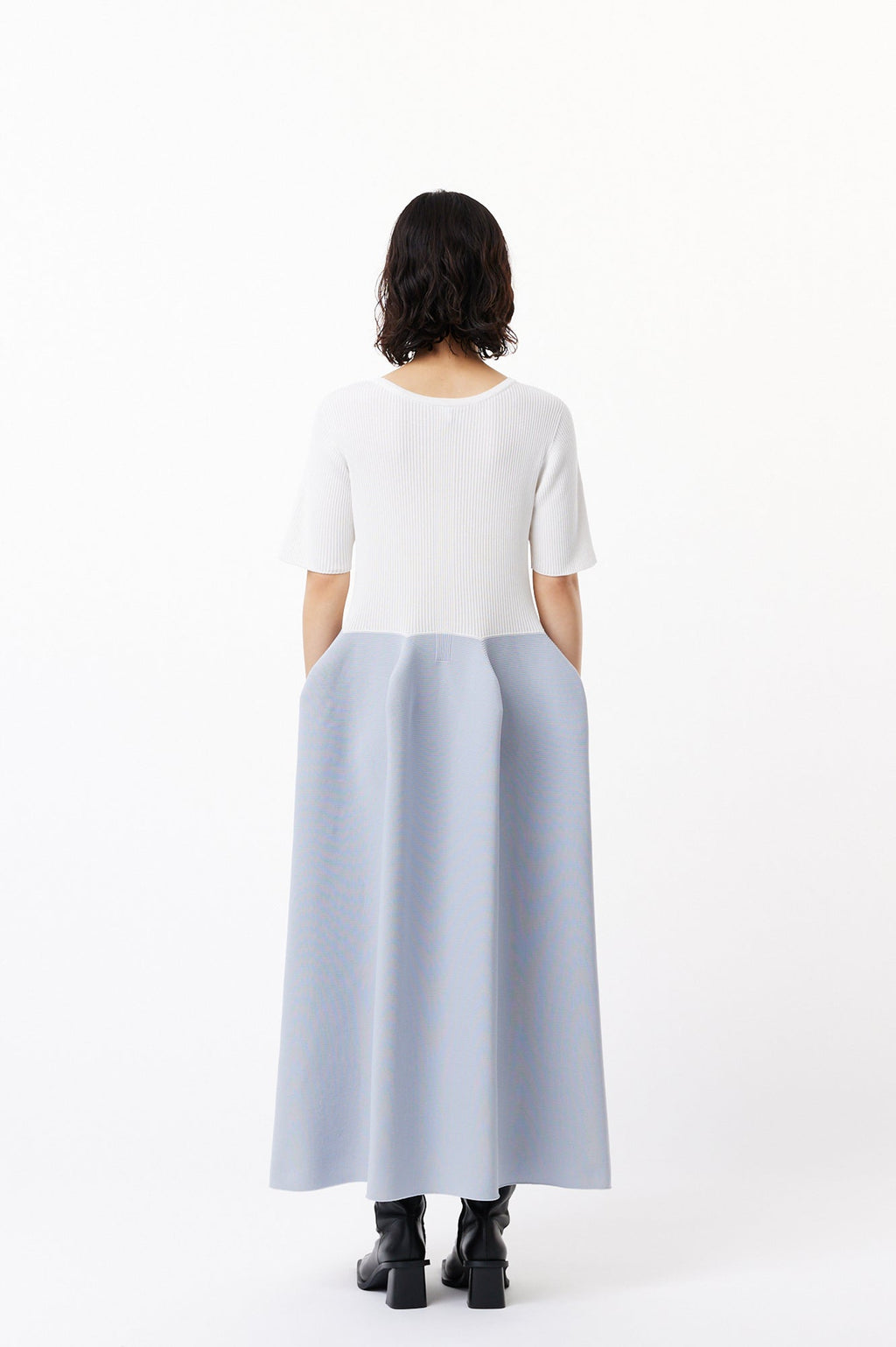 POTTERY CUPRO SHORT SLEEVE DRESS