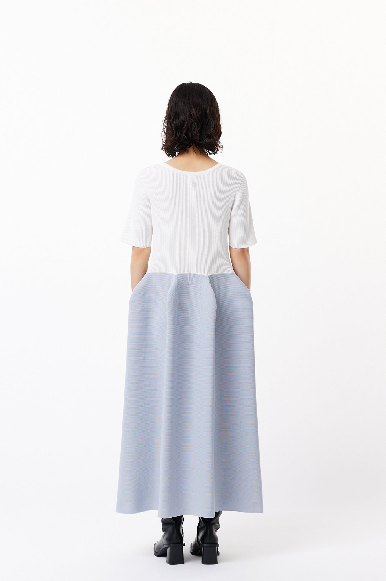 POTTERY CUPRO SHORT SLEEVE DRESS