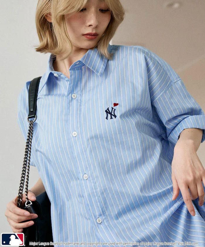 Custom MLB One Point Embroidery Half Sleeve Big Shirt Limited Edition