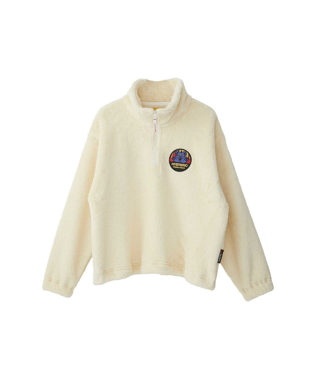 BURNING SOUNDS Patch Half Zip Sweat