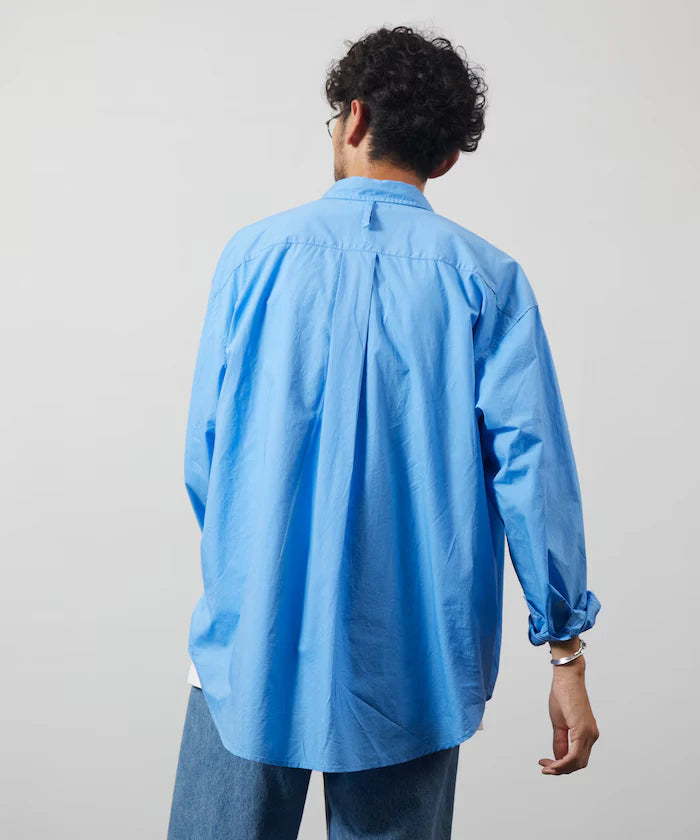 <New Color Added> Relaxed Fit Broad Shirt / Regular Collar / Long Sleeve