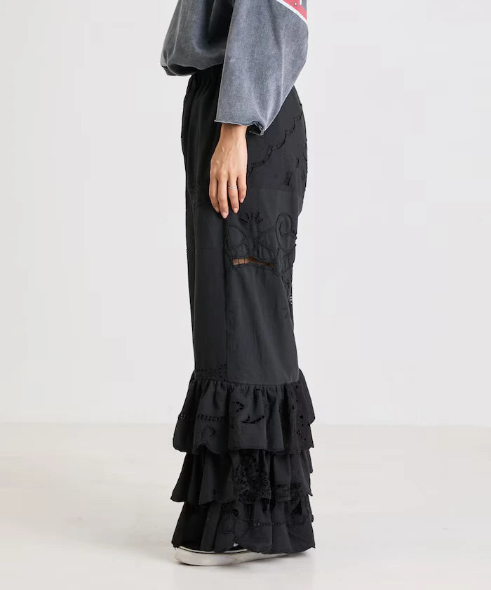 vintage lace tablecloth remake easy pants