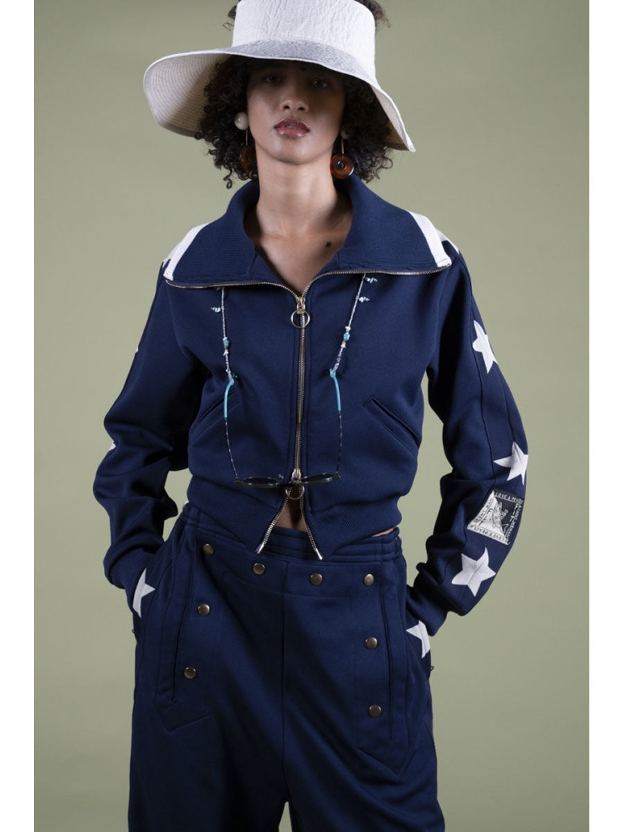 Smooth Jersey Cropped Track JKT (Be...