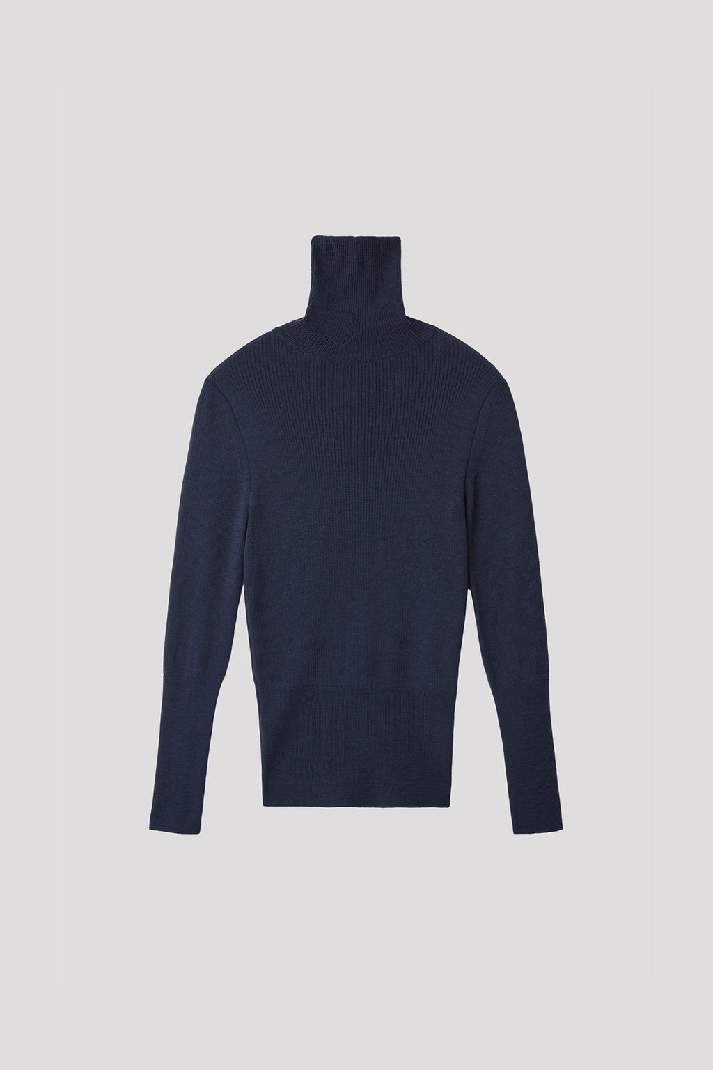 WOOL RIB HIGHNECK TOP