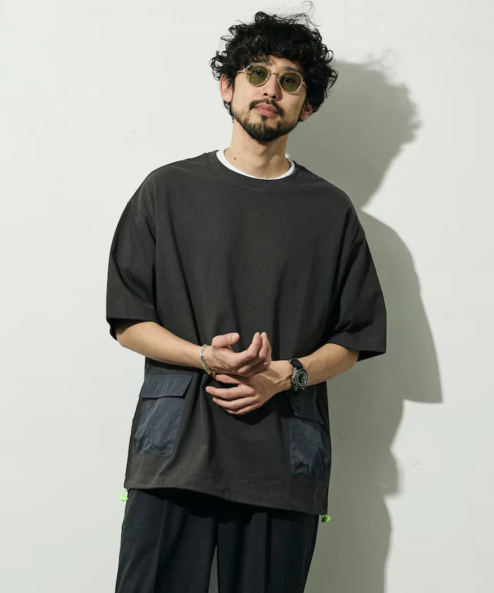 6 Ounce Side Pocket Spindle Short Sleeve T-Shirt / Big Silhouette