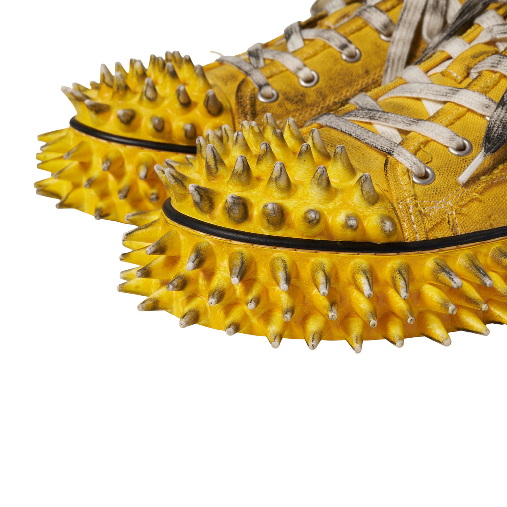 DIRTY SPIKE TOE　CAP CANVAS SNEAKER