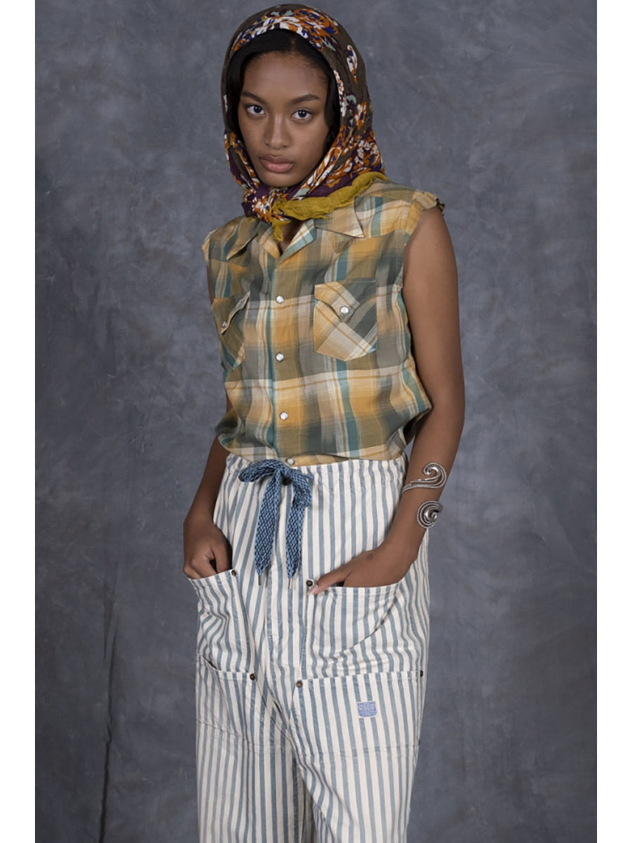 Ikat Check Love-ly Western Shirt