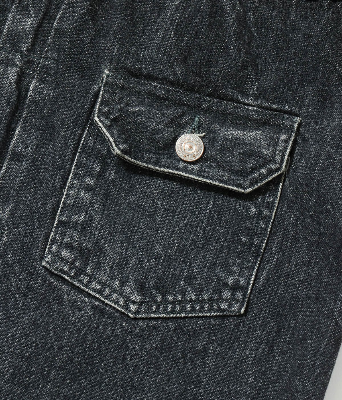 14.25oz. BLACK DENIM JACKET 1953 AGED MODEL