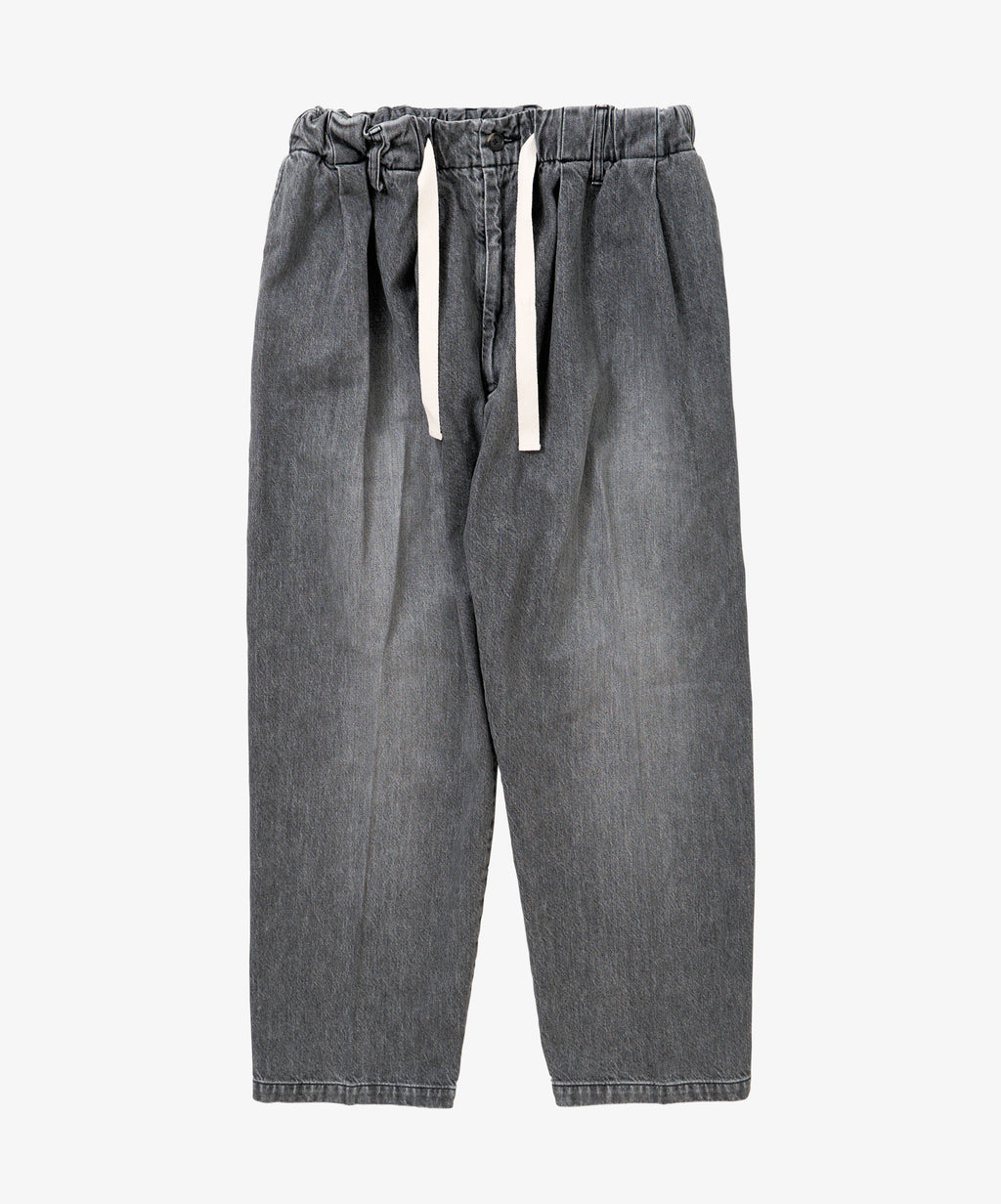 baggy trousers black denim bleached