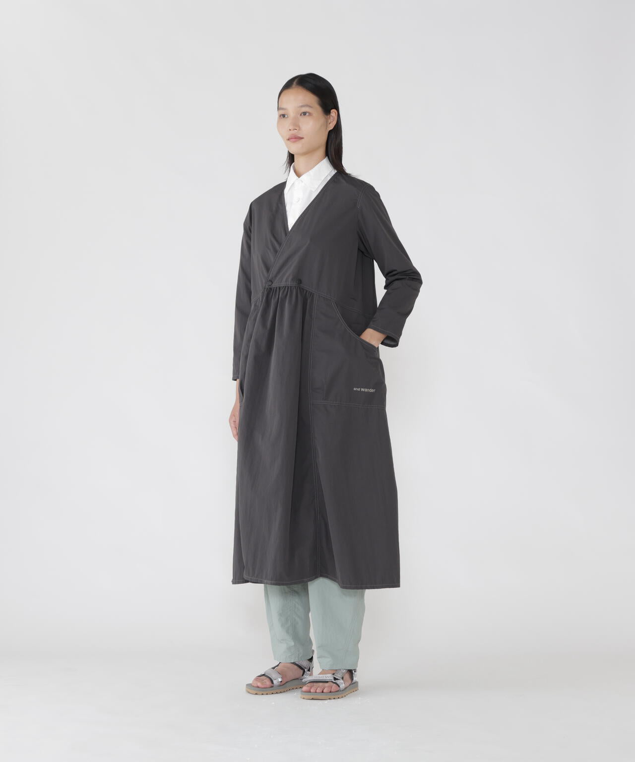 crinkled nylon cachecoeur (W)
