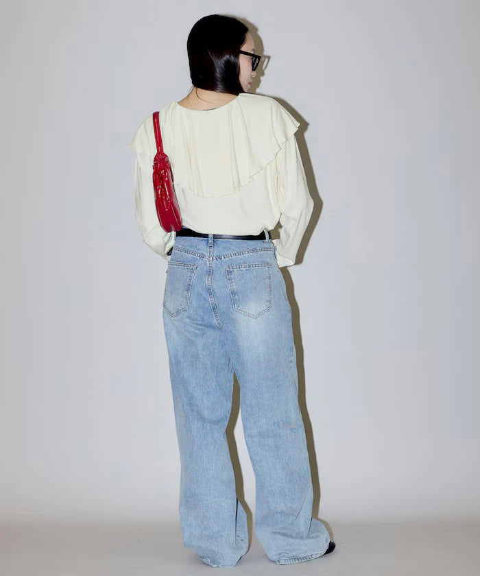 Collar Frill Ribbed Cut Sew Limited Edition