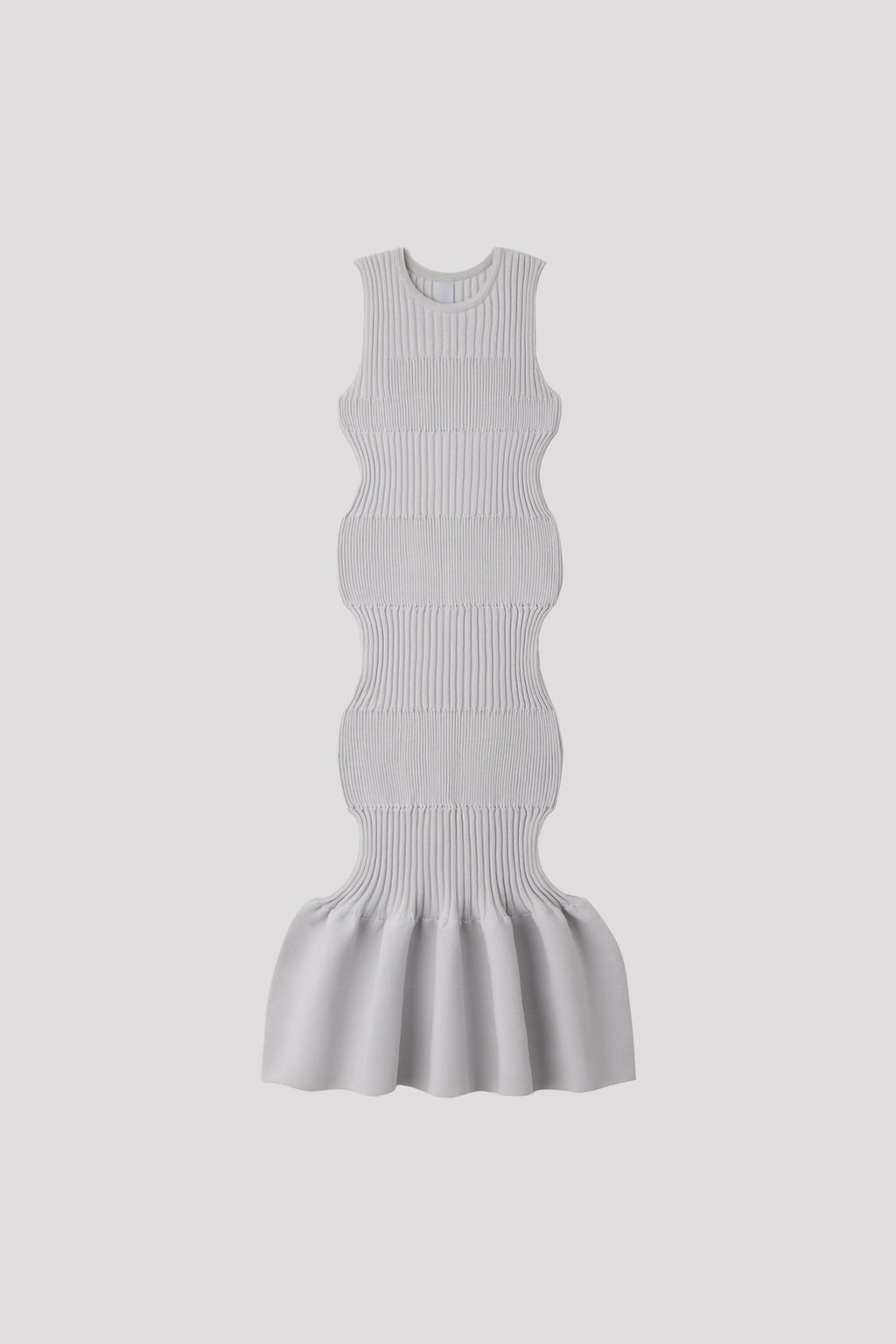 FLUTED SLEEVELESS MERMAID DRESS