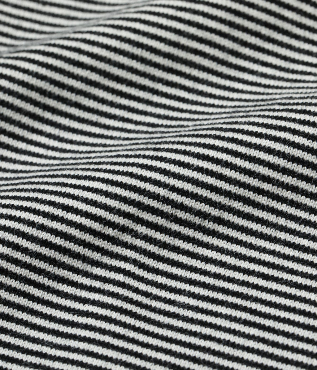 WHITESVILLE 30/2 FINE-LINED BORDER T-SHIRT