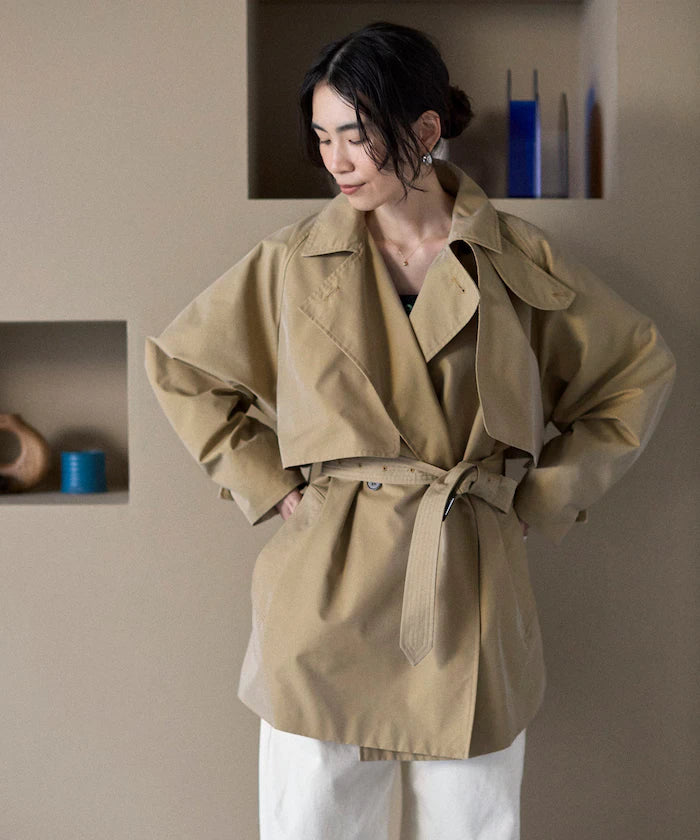 T/C Chambray Short Trench Coat
