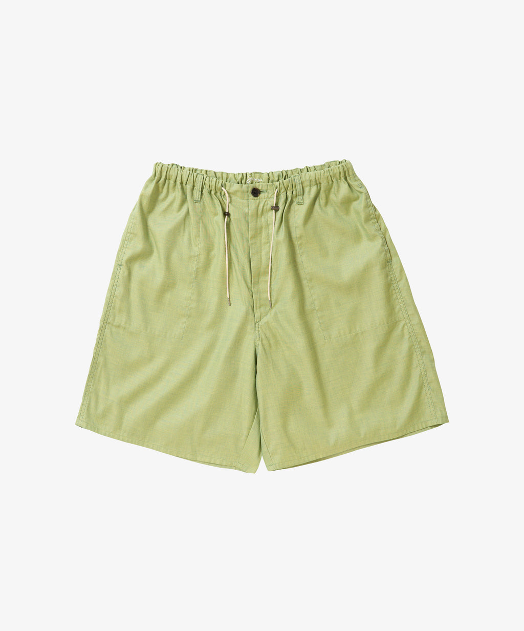 banshu ori circular fatigue short pants green