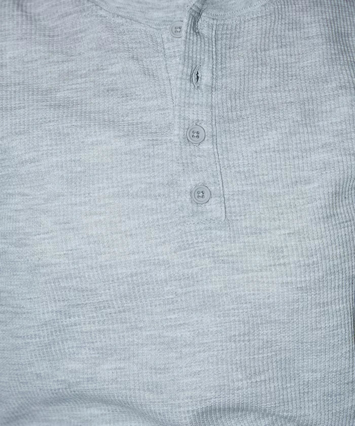 Light Waffle Henley Neck T-Shirt Limited Edition