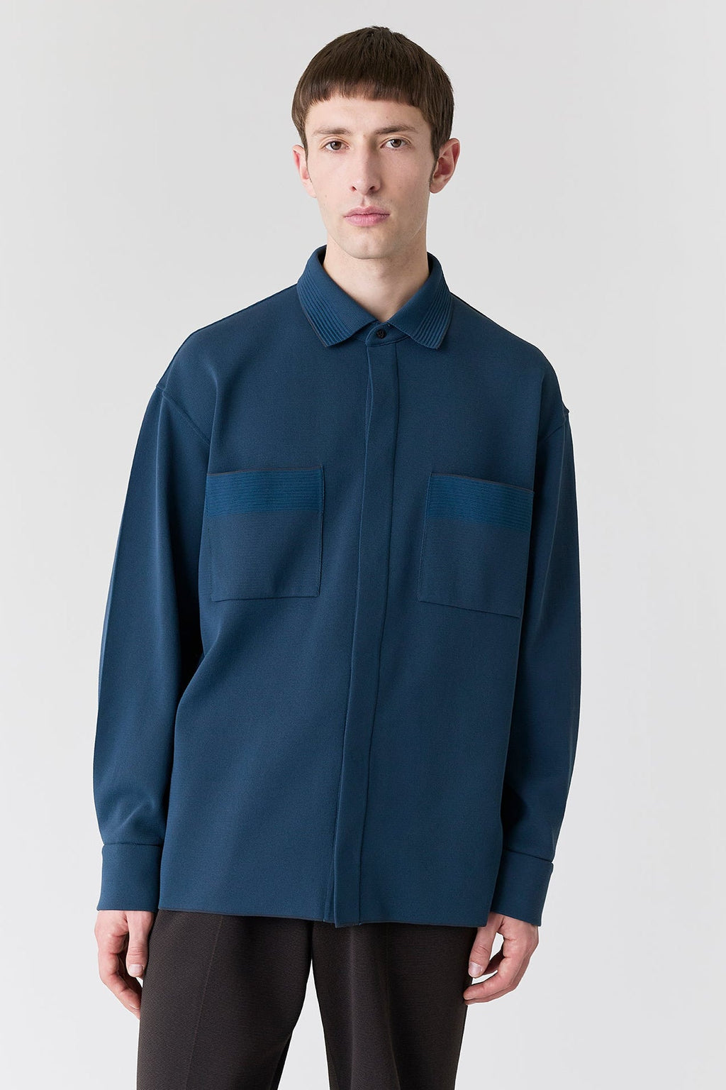 SOFT MILAN COVERED PLACKET SHIRT