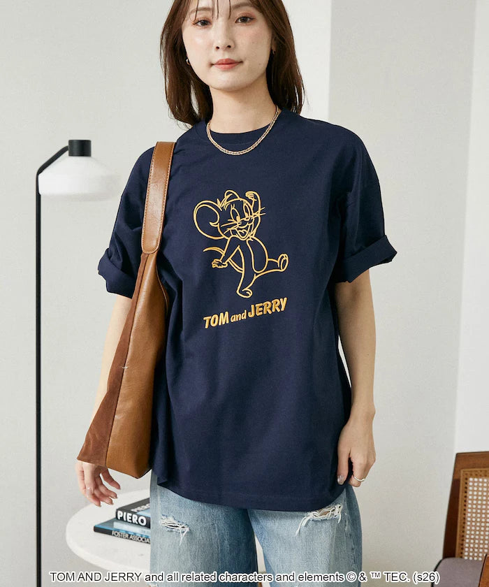 <Functional Material> TOM AND JERRY Graphic T-Shirt Limited Edition