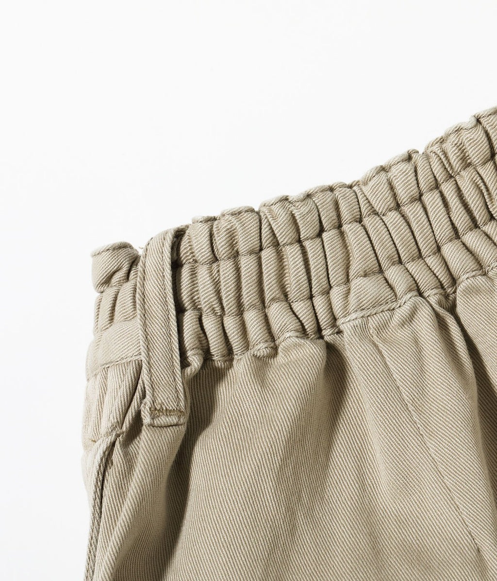 MODUCT COTTON TWILL SCRAB PANTS with STENCIL PRINT AGING MODEL