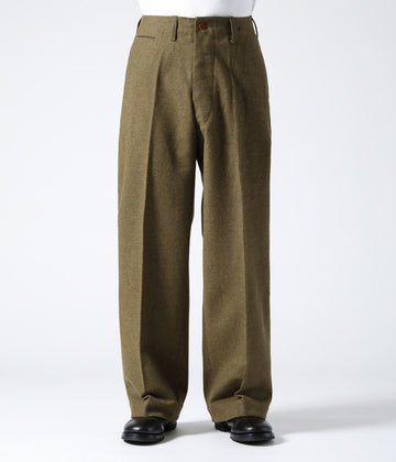 TROUSERS, WOOL, SERGE, SPECIAL O.D. LIGHT SHADE ���BUZZ RICKSON & COMPANY���