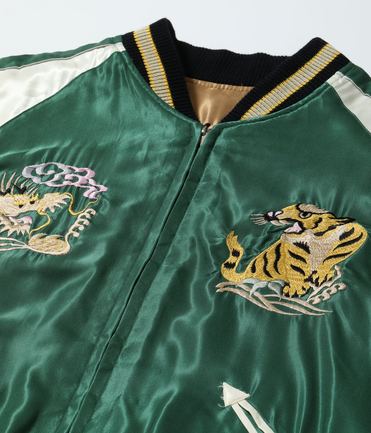 Mid 1950s Style Acetate Souvenir Jacket “DRAGON & TIGER” × “EAGLE”