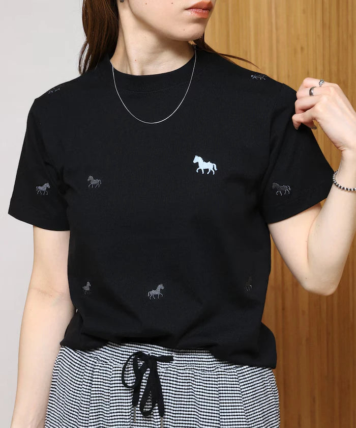 Organic Cotton Allover Embroidery T-Shirt
