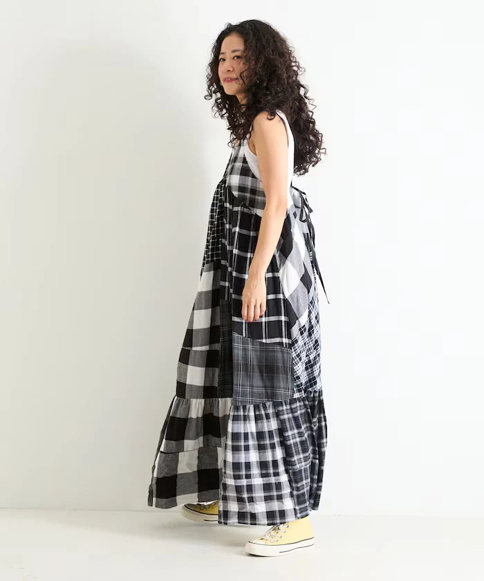 Vintage Remake Check Cami Dress