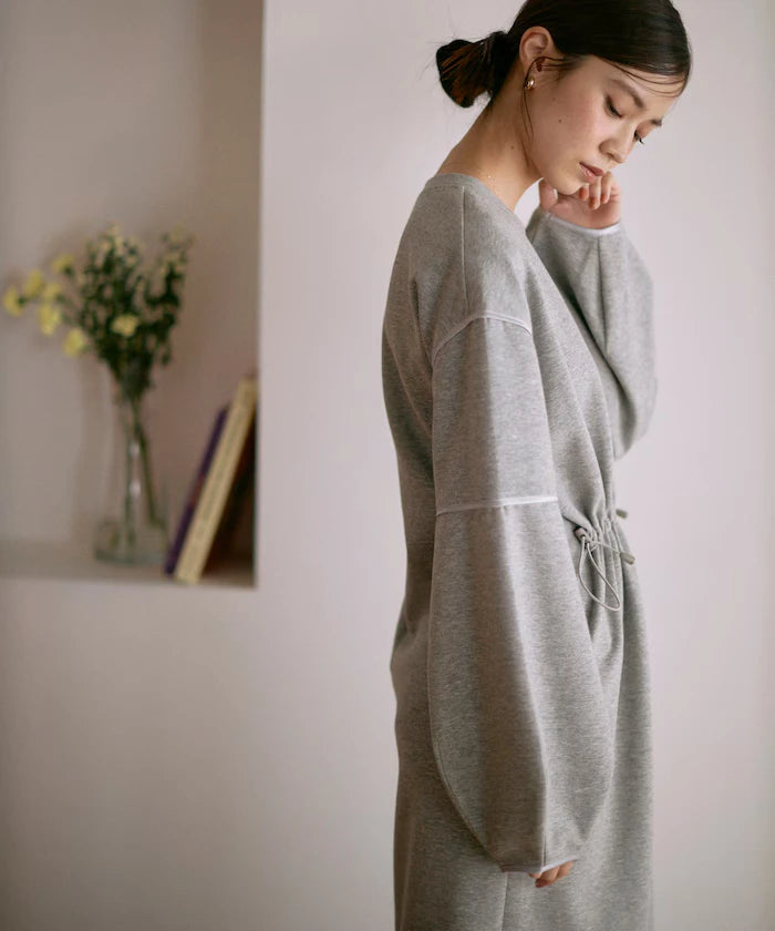 Cocoon Sleeve Damboru Sweat One-Piece / Spindle