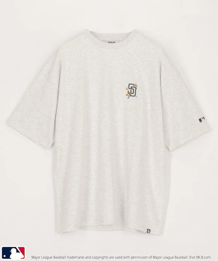 MLB One-Point Flower Embroidery T-Shirt