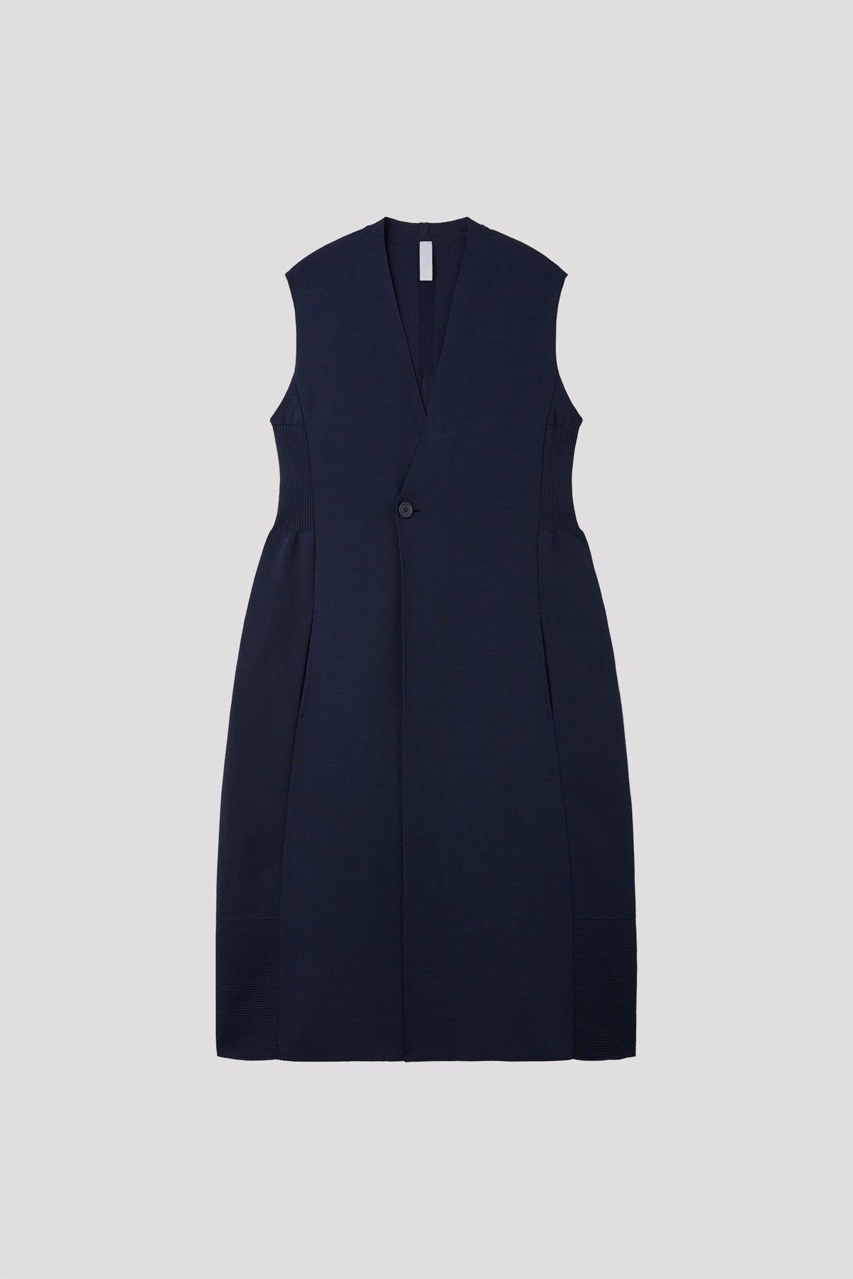 MILAN COLLARLESS LONG VEST