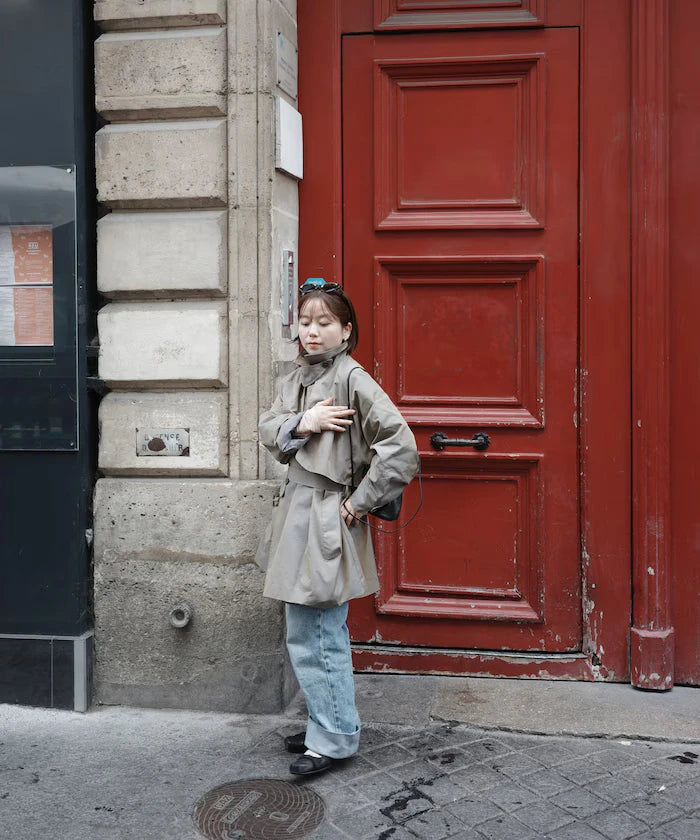 T/C Chambray Short Trench Coat