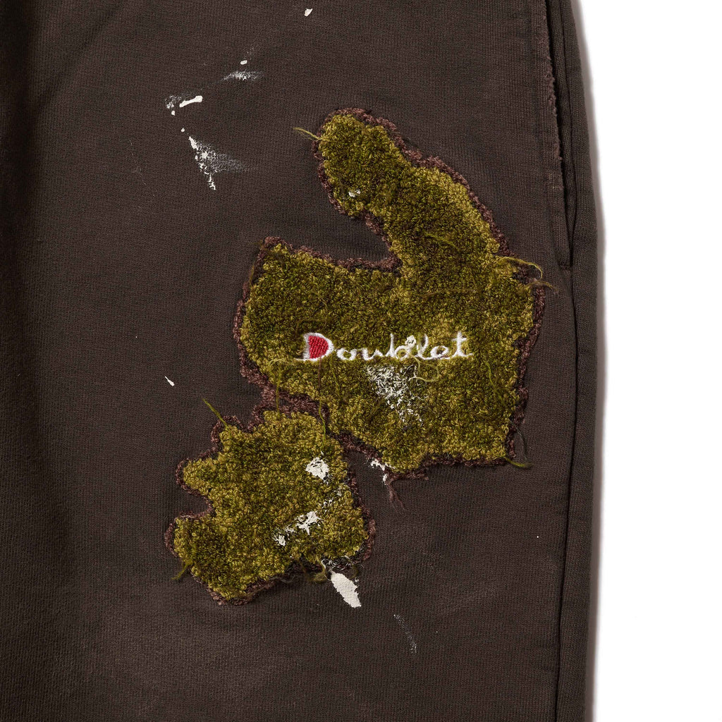 MOSS-GROWN EMBROIDERY SWEAT PANTS