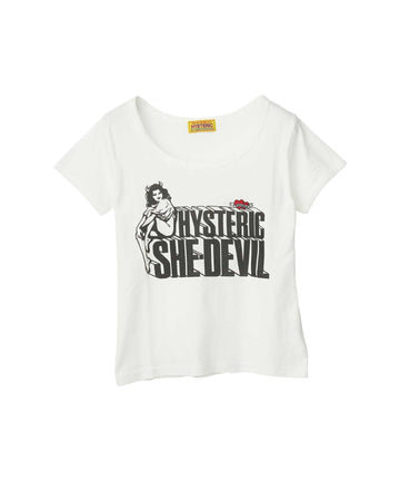 SHE DEVIL HEART Embroidered Chibi T-Shirt