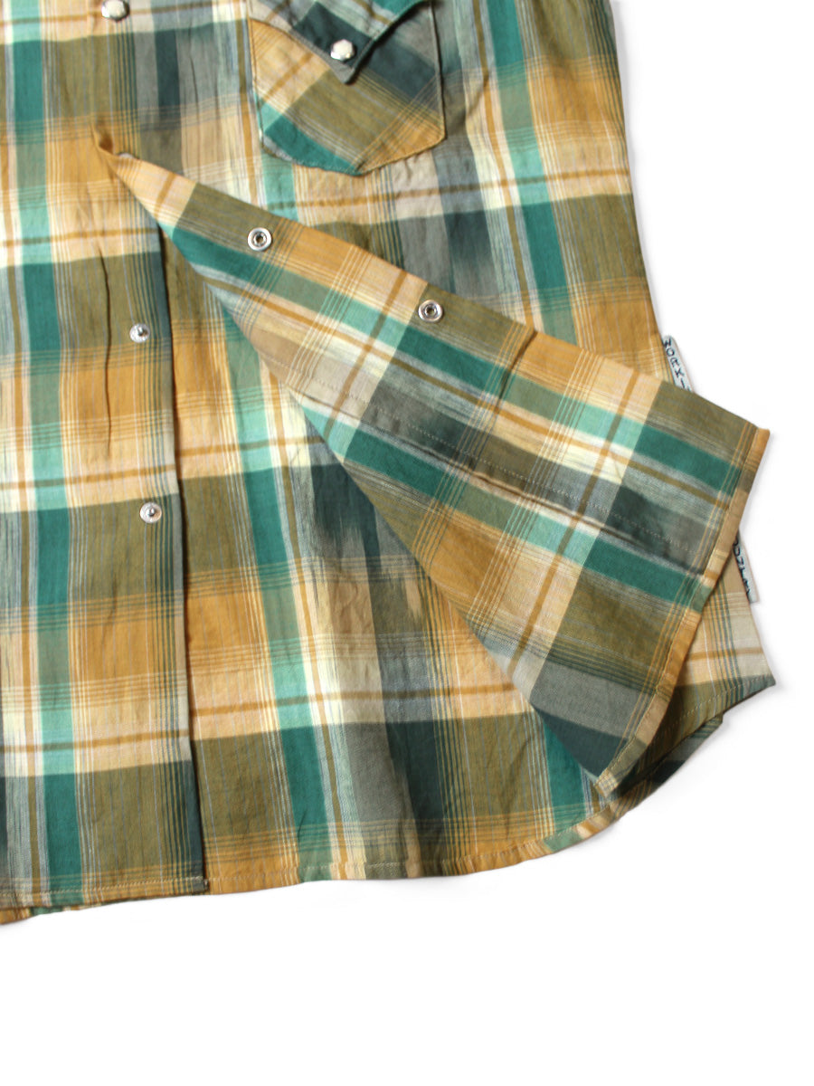 Ikat Check Love-ly Western Shirt