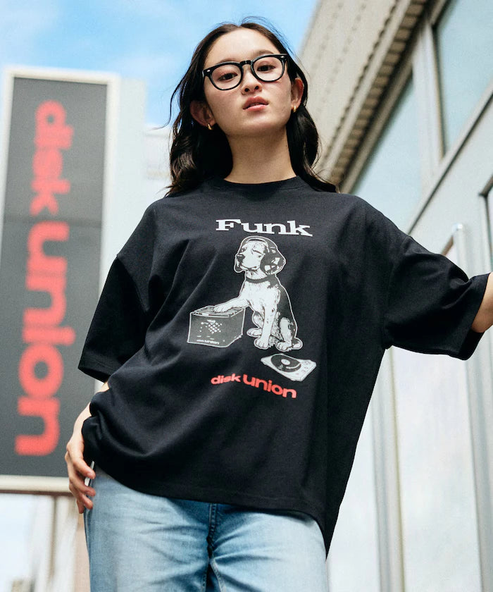 Limited Release diskunion×FREAK'S STORE Exclusive Beagle Big Silhouette Print Crew Neck T-Shirt