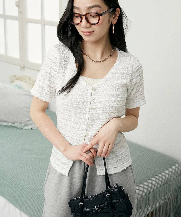 V-Neck Half Sleeve Cardigan Limited Edition
