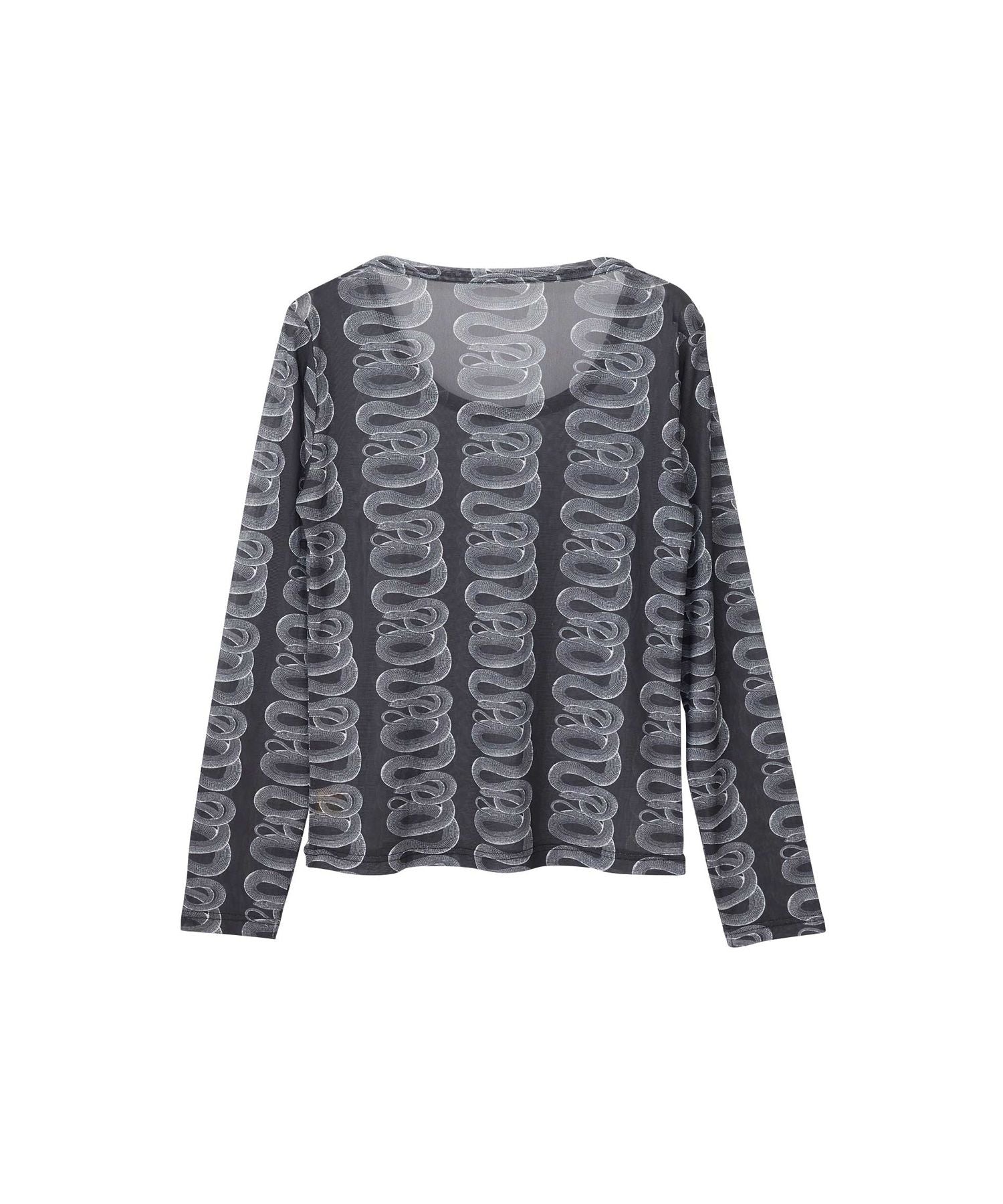 SNAKE LOOP Pattern T-Shirt