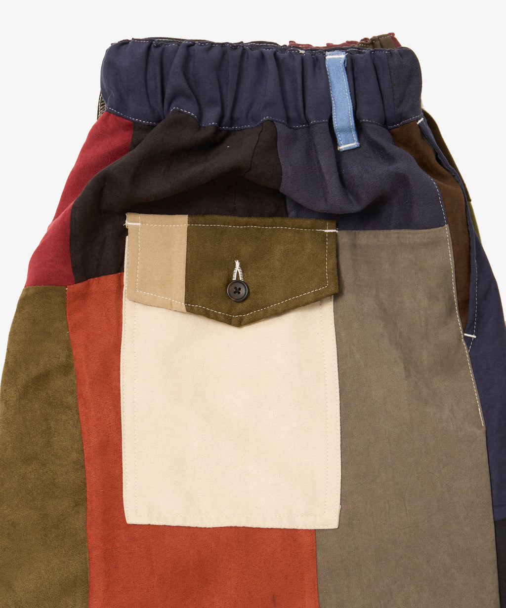 hakama pants faux suede seven