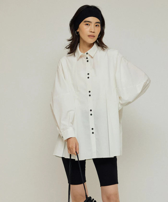 Box Stack Balloon Sleeve Long Sleeve Shirt