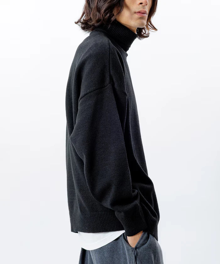 Relaxed Fit Easy Care Washable Turtleneck Knit
