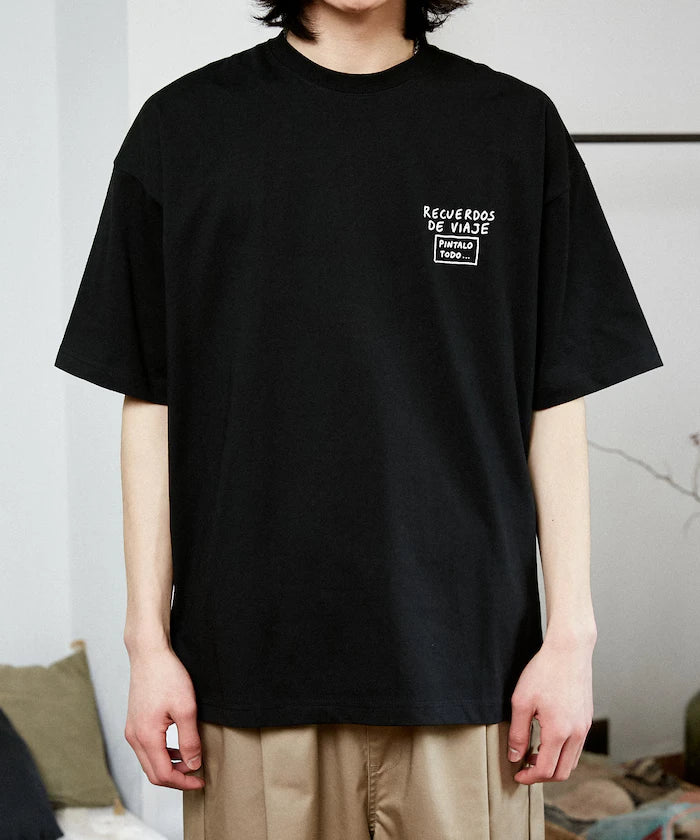 Love Pop Studio Travel Note Typography T-Shirt