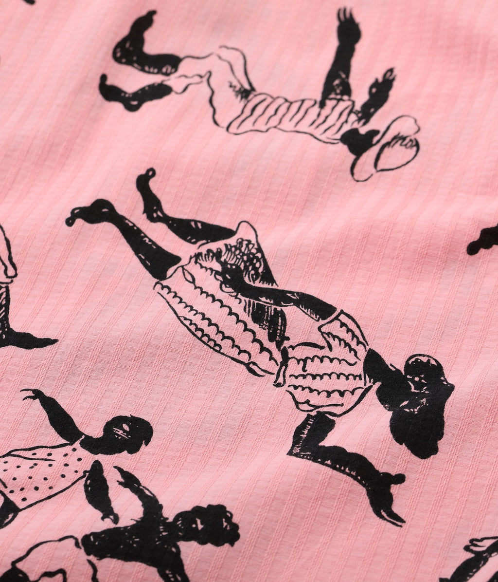 DOBBY COTTON OPEN SHIRT “CARIBBEAN”