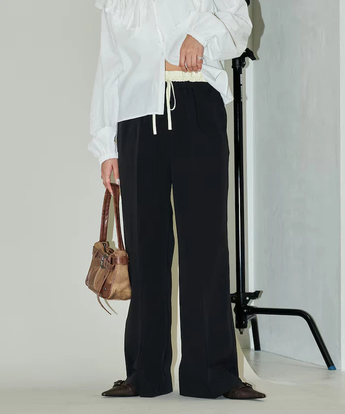 West Shearing Panel Easy Slacks Pants Limited Edition