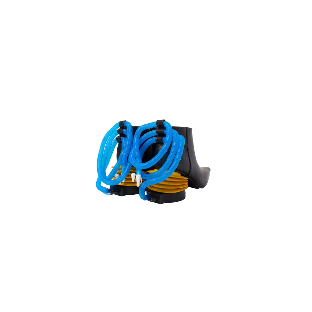 AIR PUMP HEEL BOOTIES : BLACK x YELLOW